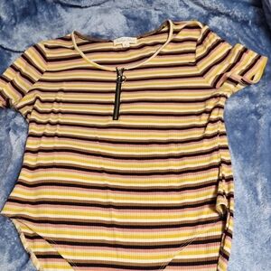 Striped Short Sleeve Bodysuit